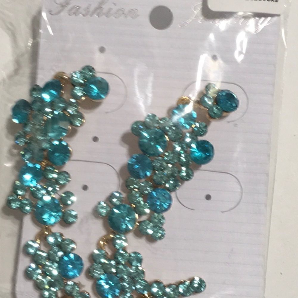 NWT gorgeous turquoise earrings - Picture 3 of 3